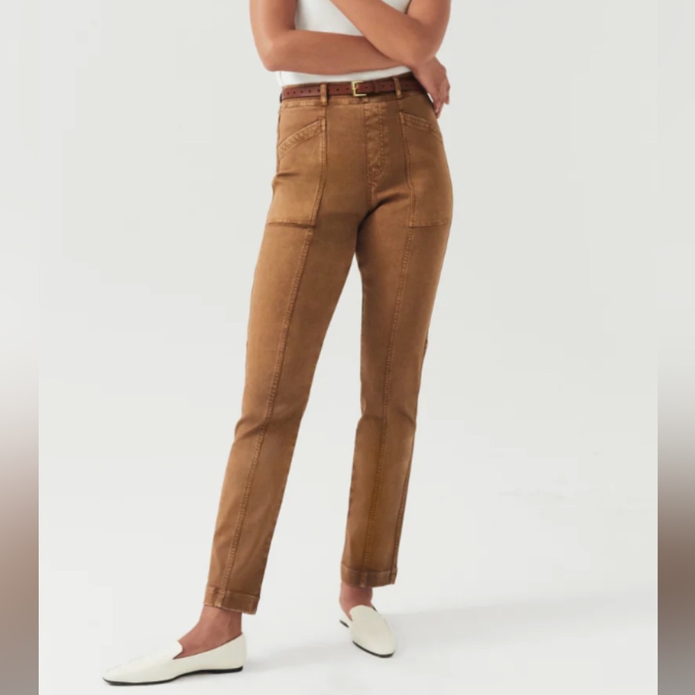 SPANX Tan Straight Leg Pants